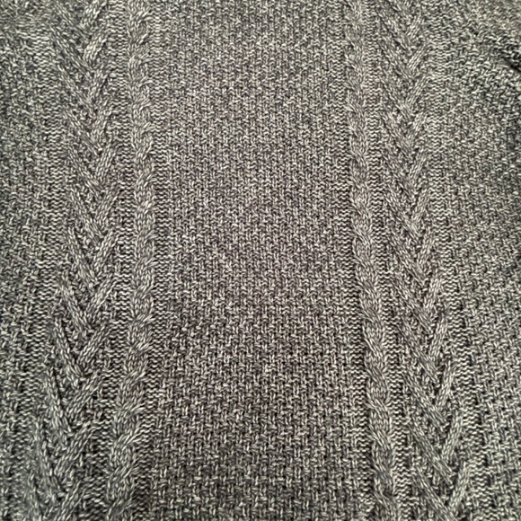 Marks and Spencer men's wool blend grey cable knit fishermen's sweater size M - Picture 8 of 11